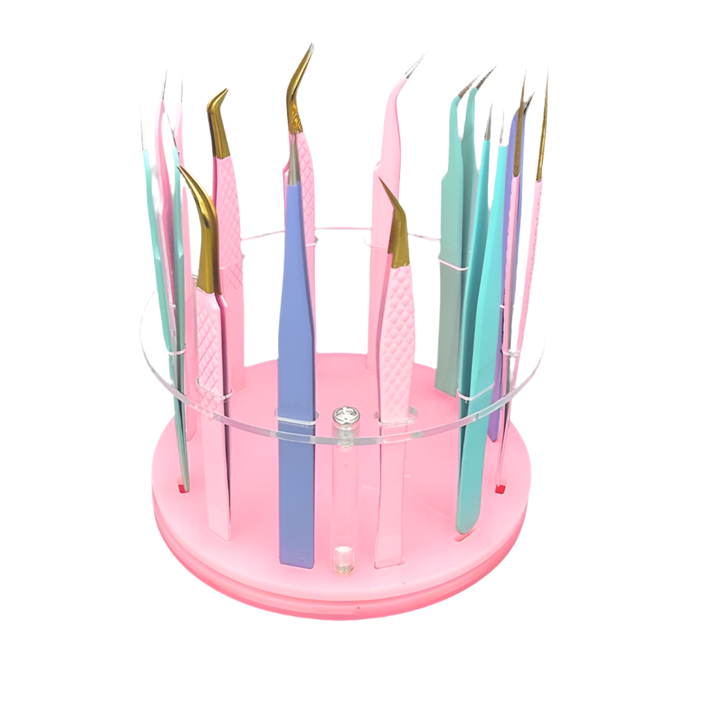 Pink Tweezer Stand